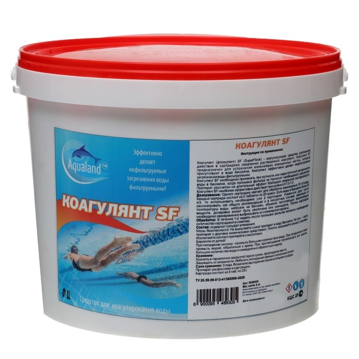 Коагулянт Aqualand, порошок 5 кг Коагулянт Aqualand, порошок 5 кг