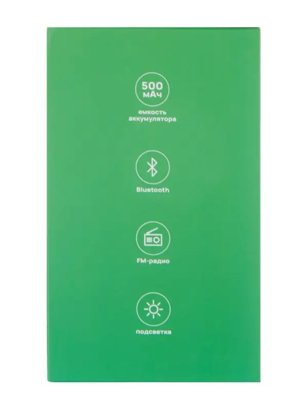 Портативная колонка Luazon LZZ-60, 5 Вт, 500 мАч, подсветка, micro SD, хаки