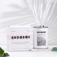 Набор диффузор ароматический "Aromame", английская груша и фрезия, 500 мл, круглая банка