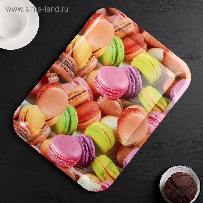 Поднос пластиковый прямоугольный Доляна «Кокетство», 37,5×28 см, рисунок МИКС Поднос пластиковый прямоугольный Доляна «Кокетство», 37,5×28 см, рисунок МИКС