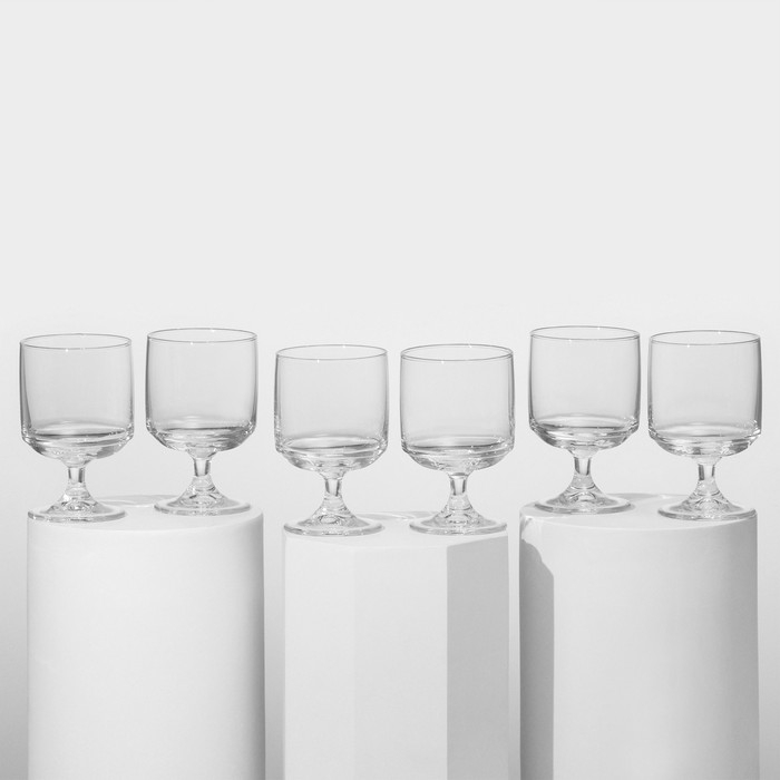 Набор стеклянных бокалов Tower, 215 мл, 6 шт Набор стеклянных бокалов Tower, 215 мл, 6 шт