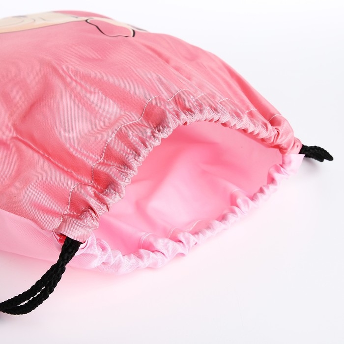 Мешок для обуви на шнурке, цвет розовый Мешок для обуви на шнурке, цвет розовый