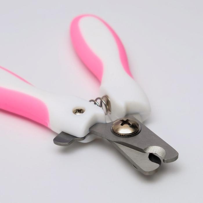 Набор для когтей Набор для когтей "Гармония": когтерез боковой (отверстие 8 мм) и пилка для когтей, розовый