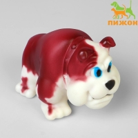 Игрушка пищащая "Бульдог" для собак, 12,5 см