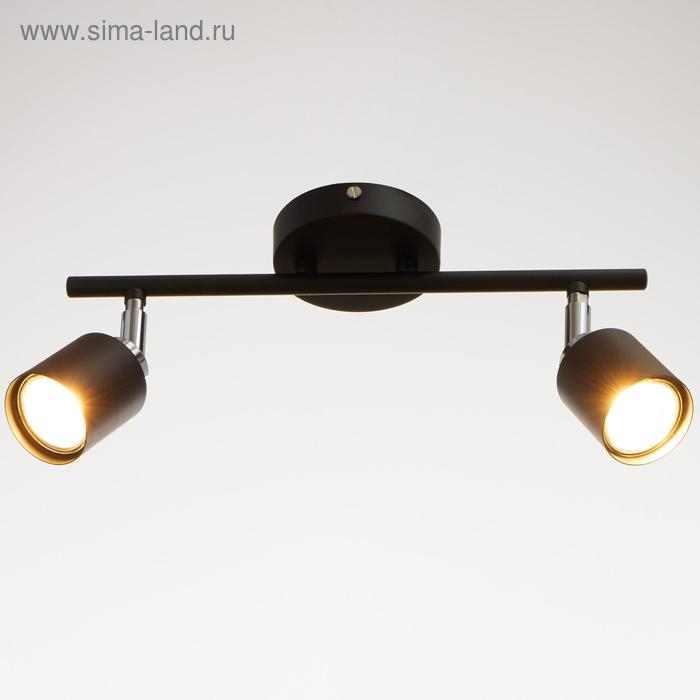 Светильник Блэк 2х6Вт GU10 черный 41х10х17см Светильник Блэк 2х6Вт GU10 черный 41х10х17см