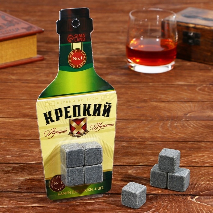 Камни для виски «Крепкий», 4 шт Камни для виски «Крепкий», 4 шт