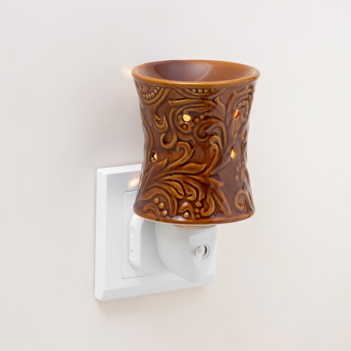 Ночник Ночник "Узор" темно-коричневый 7,8х7,8х12 см