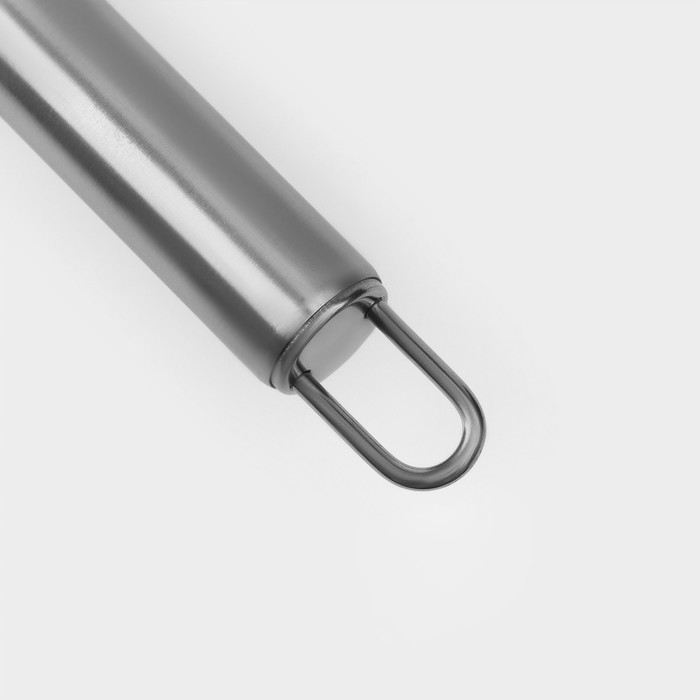 Кондитерская лопатка - палетка изогнутая Доляна, 36,5×3 см, рабочая часть 24,5 см, цвет серебристый