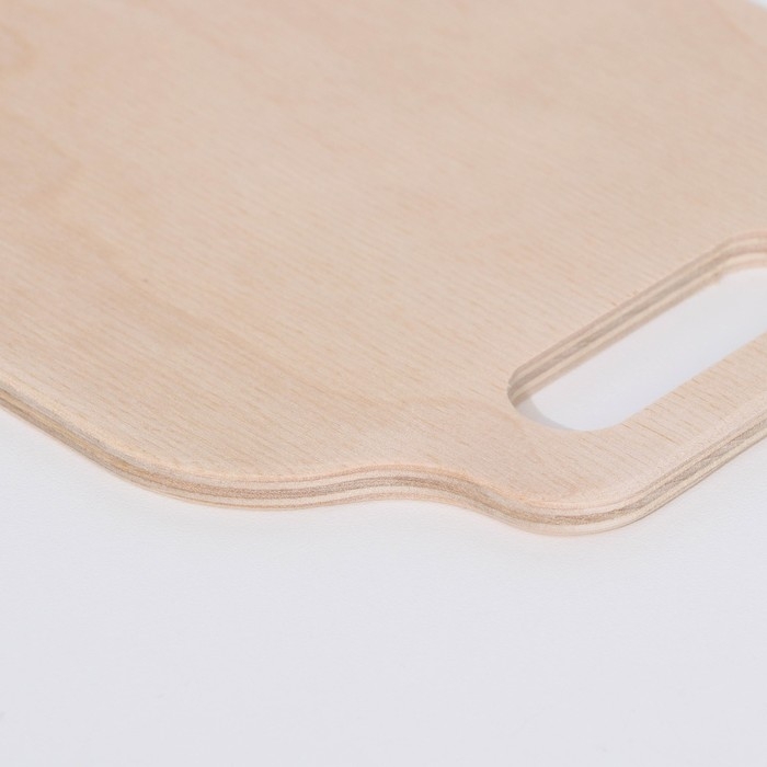 Доска разделочная деревянная  Доска разделочная деревянная "Скоба", ручка вырез, 25×15×0,6 см