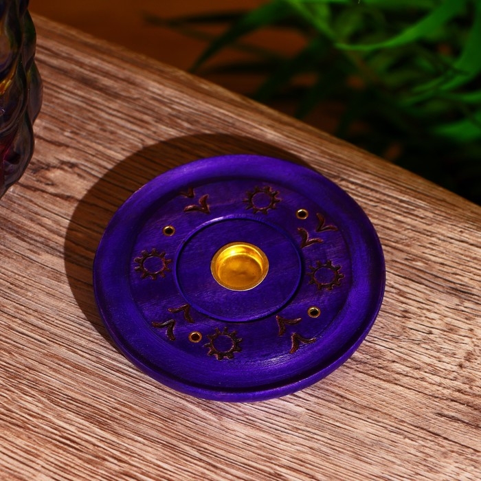 Подставка под благовония  Подставка под благовония "Яркие цвета" 10х10х1 см МИКС