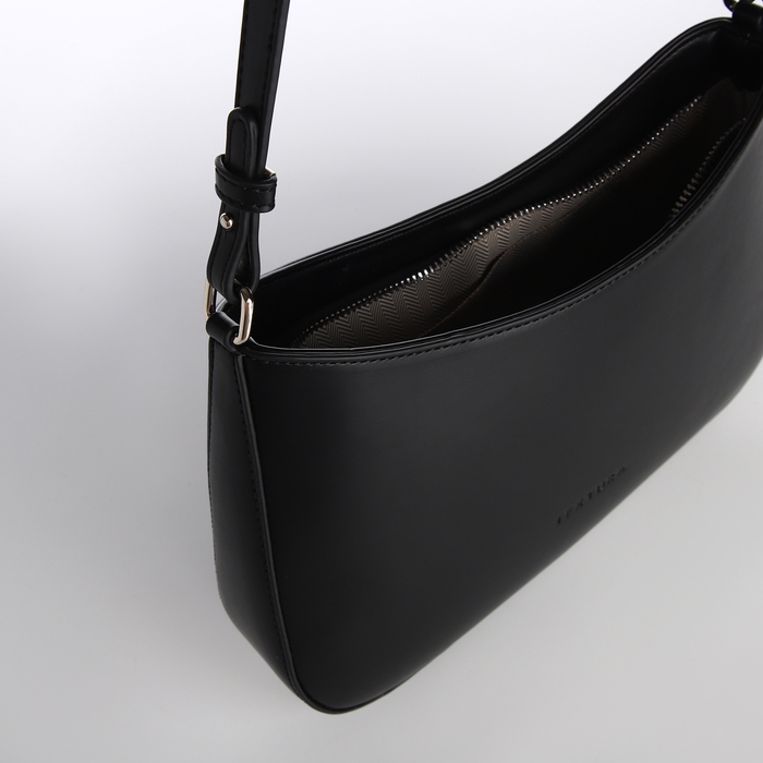 Сумка женская TEXTURA, средний размер, цвет чёрный