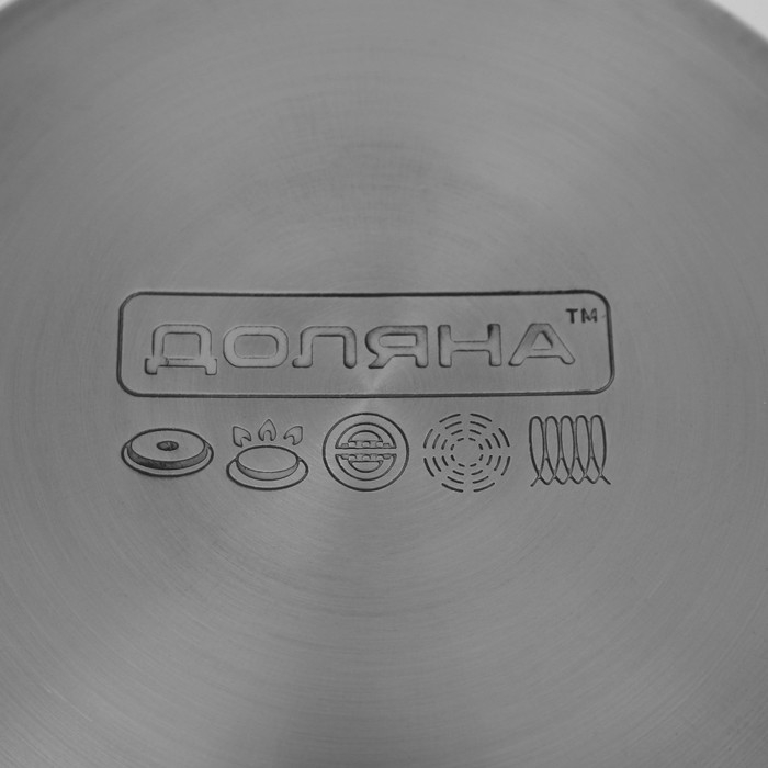 Набор кастрюль из нержавеющей стали Доляна «Гретте», 4 предмета: 1,5 л, 2 л, 3 л, 4 л, d=16/18/20/22 см, крышки, индукция Набор кастрюль из нержавеющей стали Доляна «Гретте», 4 предмета: 1,5 л, 2 л, 3 л, 4 л, d=16/18/20/22 см, крышки, индукция