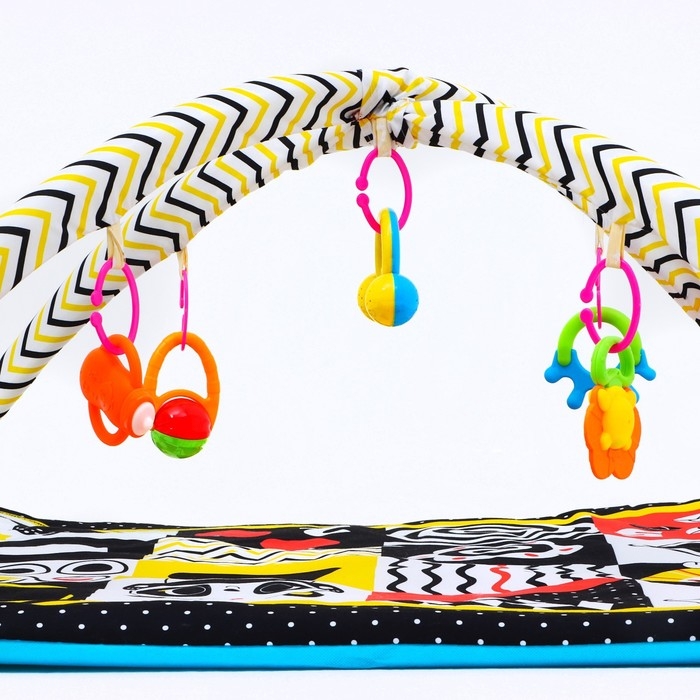 Развивающий коврик с дугами по методике Гленна Домана, 85х85 см, Крошка Я Развивающий коврик с дугами по методике Гленна Домана, 85х85 см, Крошка Я