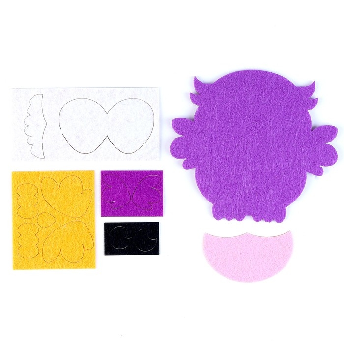 Аппликация из фетра для малышей «Мудрая совушка», 15 х 10 см Аппликация из фетра для малышей «Мудрая совушка», 15 х 10 см