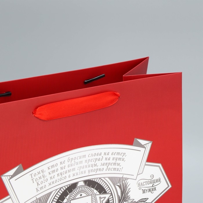 Пакет подарочный ламинированный вертикальный, упаковка, &laquo;Лучшему на свете&raquo;, ML 23 х 27 х 11,5 см