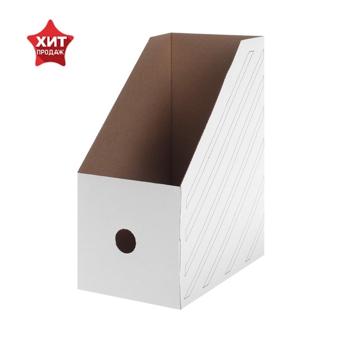 Накопитель-лоток А4, архивный из микрогофрокартона Calligrata, 150 мм, до 1400 л, белый Накопитель-лоток А4, архивный из микрогофрокартона Calligrata, 150 мм, до 1400 л, белый