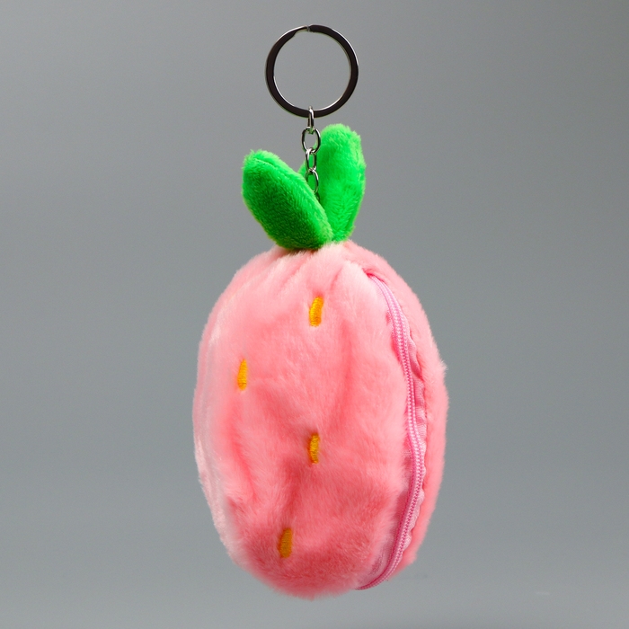 Мягкая игрушка «Зайка-клубника» на брелоке, 11 см Мягкая игрушка «Зайка-клубника» на брелоке, 11 см