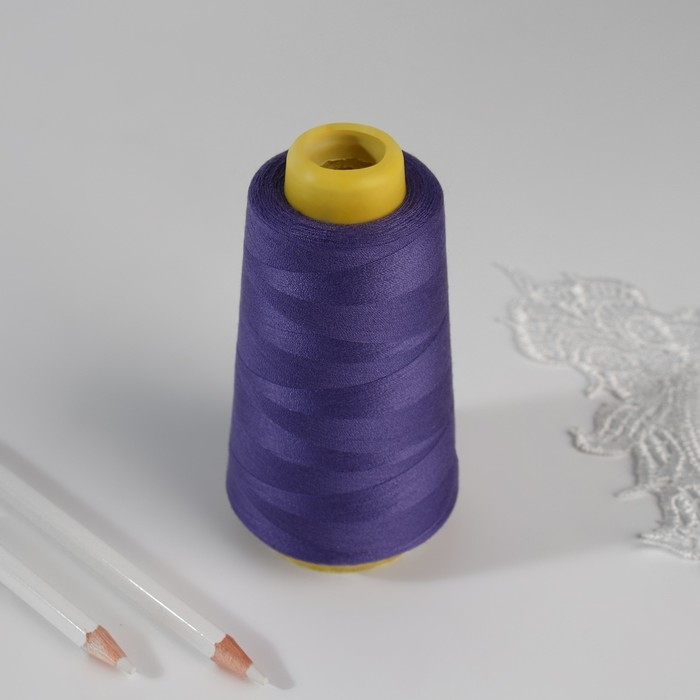 Нитки 40/2, 2700 м, цвет фиолетовый Нитки 40/2, 2700 м, цвет фиолетовый