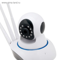 Видеокамера WiFi Luazon, CAM-06, управление со смартфона, 1.3Мп, поворот 355, microSD, белая