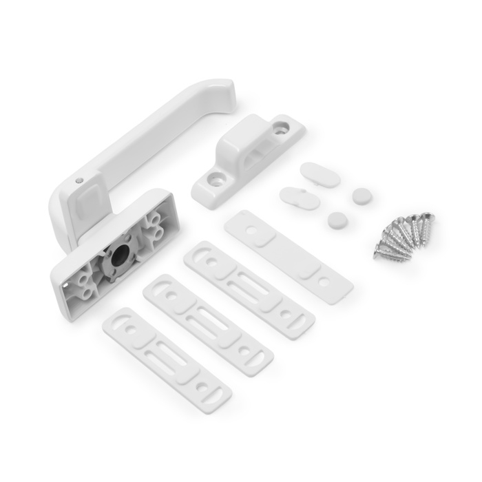 Ручка оконная ТУНДРА 003WH, металлическая, цвет белый Ручка оконная ТУНДРА 003WH, металлическая, цвет белый