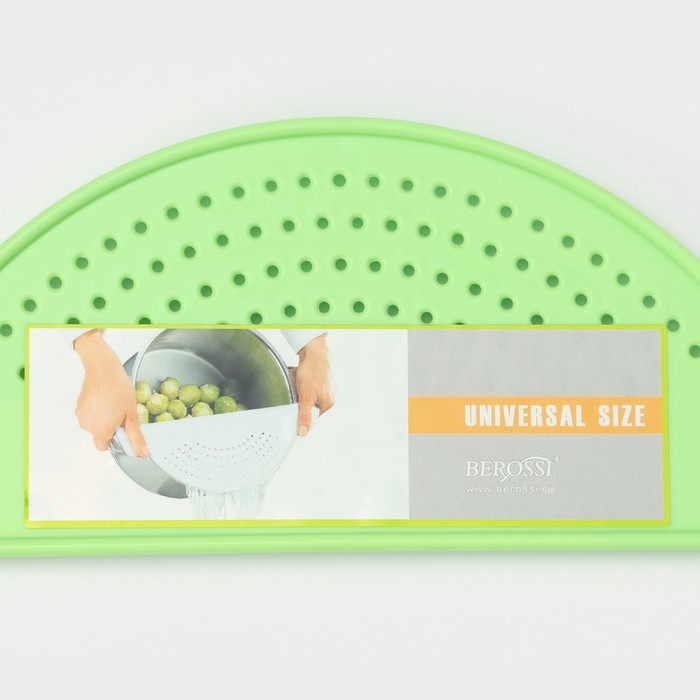 Дуршлаг на кастрюлю, d=28 см, цвет зелёный Дуршлаг на кастрюлю, d=28 см, цвет зелёный