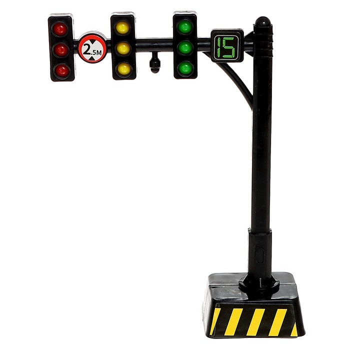 Набор машинок «Спецтехника», 3 шт, дорожные знаки, МИКС Набор машинок «Спецтехника», 3 шт, дорожные знаки, МИКС