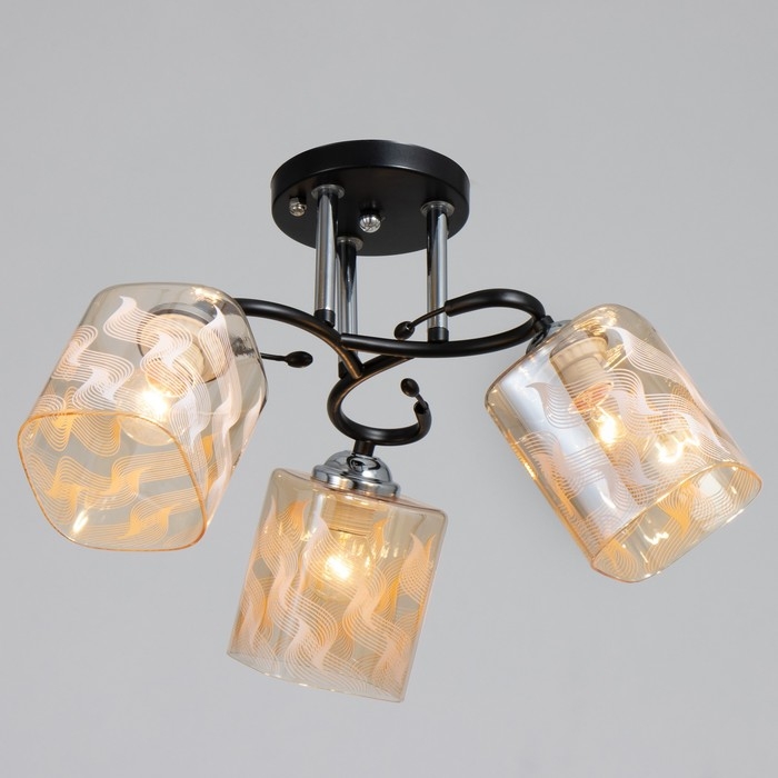 Люстра Люстра "Арнелла" 3хЕ27 40Вт чёрный 50х50х27 см BayerLux