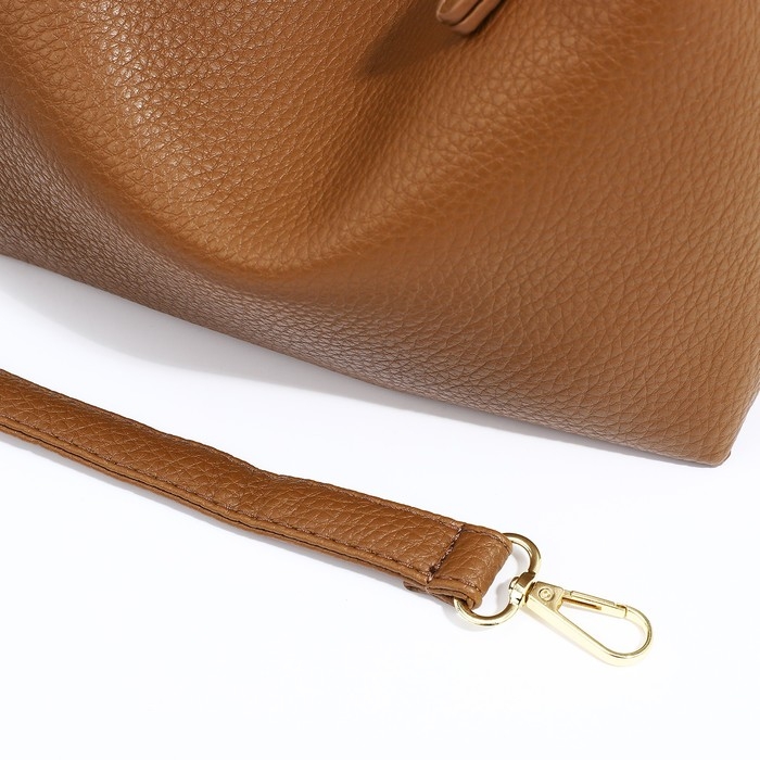 Сумка-багет на молнии, цвет коричневый Сумка-багет на молнии, цвет коричневый