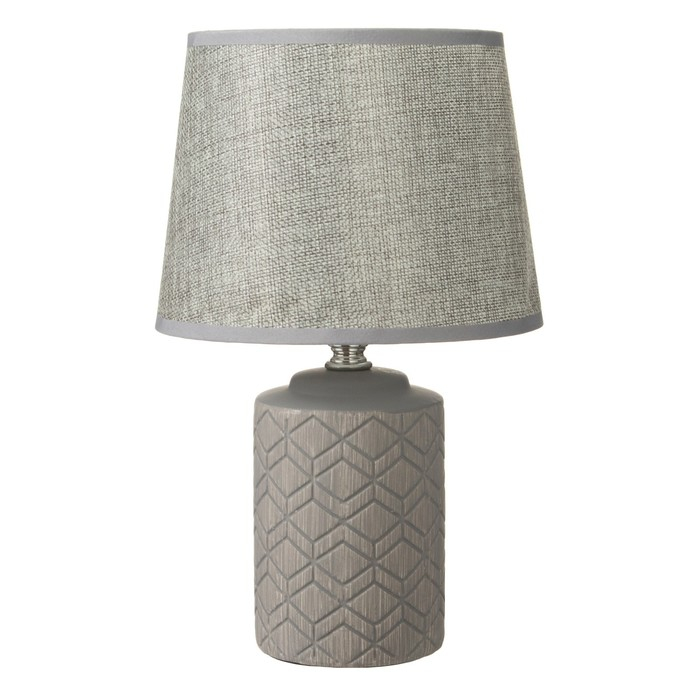 Лампа настольная 08939/1 E14 40Вт серый 17х17х30 см RISALUX
