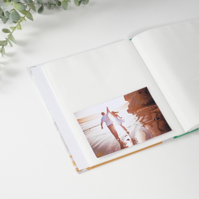 Фотоальбом на 80 фото 10х15 см Фотоальбом на 80 фото 10х15 см "Папоротник" в коробке 23х19х5 см