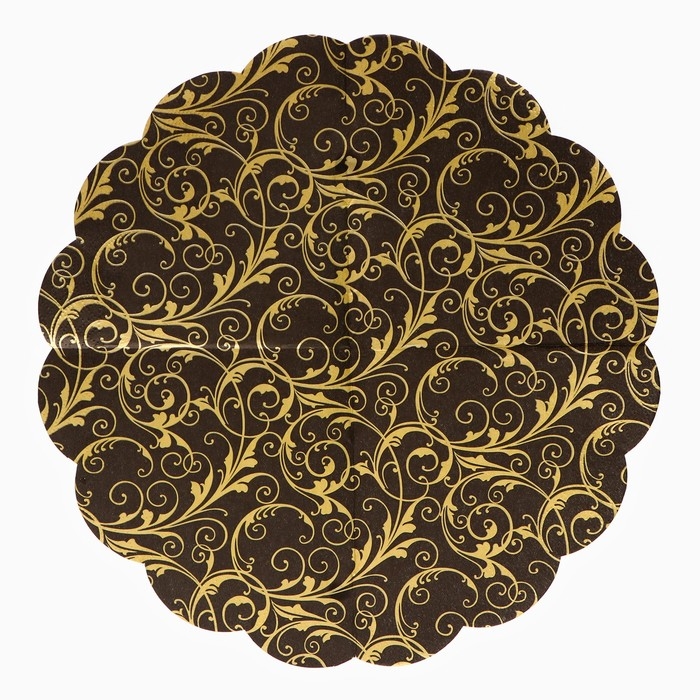 Новогодние салфетки бумажные Art Bouquet Rondo «Очарование на черном», 3 слоя, d 32 см., 12 шт. Новогодние салфетки бумажные Art Bouquet Rondo «Очарование на черном», 3 слоя, d 32 см., 12 шт.