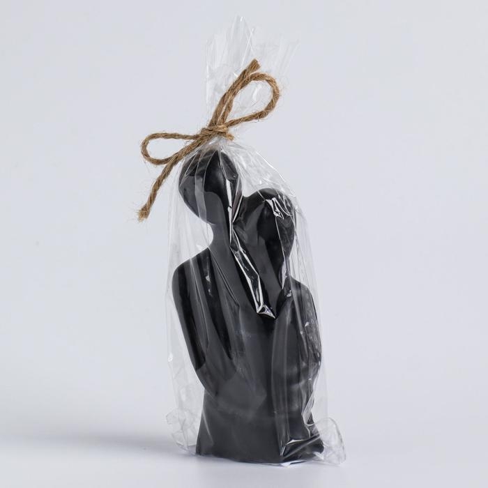 Свеча фигурная  Свеча фигурная "Влюбленные", 12 см, черная