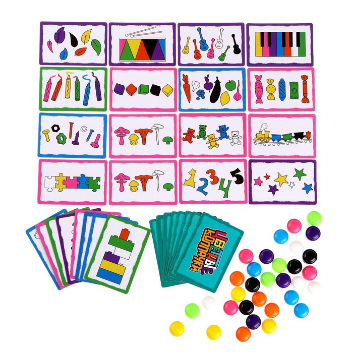 Настольная игра на внимательность «Цветные колпачки», 2-4 игрока, 5+ Настольная игра на внимательность «Цветные колпачки», 2-4 игрока, 5+