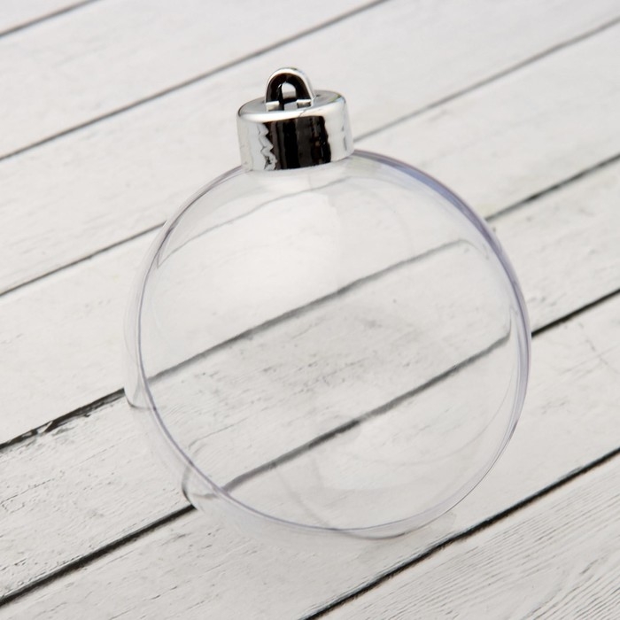 Заготовка-подвеска «Шар со съёмной пуцкой», раздельные части, диаметр в собранном виде: 8 см Заготовка-подвеска «Шар со съёмной пуцкой», раздельные части, диаметр в собранном виде: 8 см