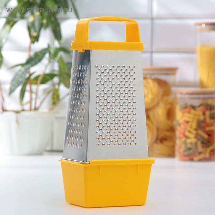 Тёрка Доляна «Универсал», 4 грани, контейнер 450 мл, 27×12×0,9 см, цвет МИКС Тёрка Доляна «Универсал», 4 грани, контейнер 450 мл, 27×12×0,9 см, цвет МИКС