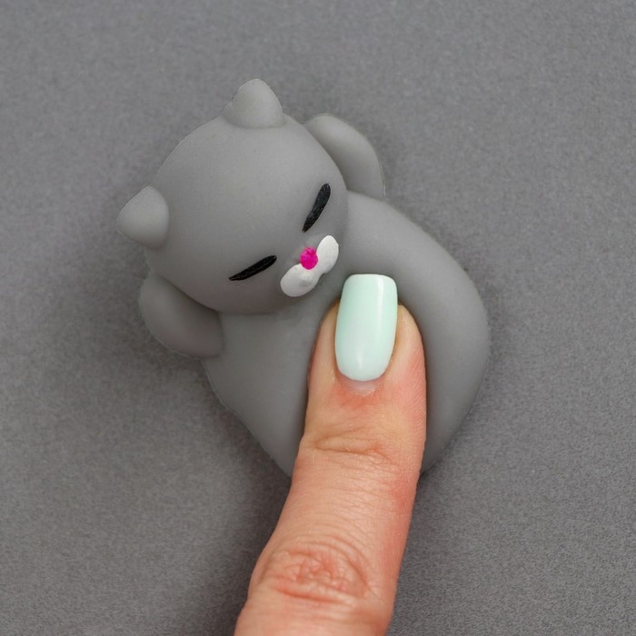 Мялка-антистресс «Кошечка», цвет серый Мялка-антистресс «Кошечка», цвет серый