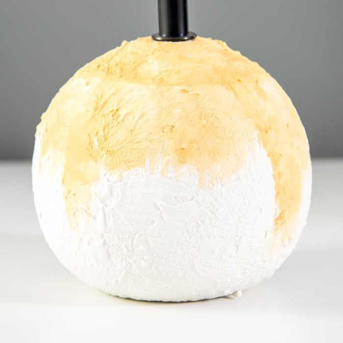 Настольная лампа Настольная лампа "Ларнака" Е14 40Вт белый оранжевый 30х30х28см RISALUX