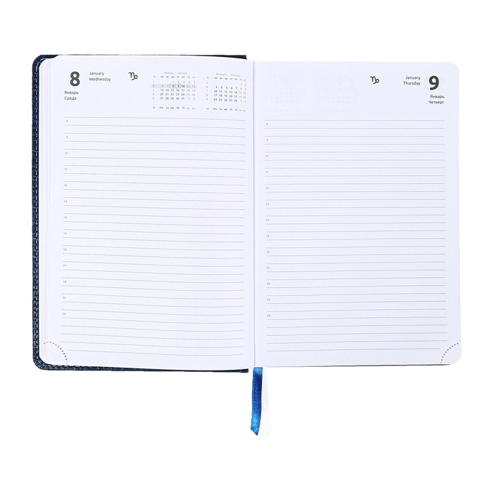 Ежедневник датированный 2025 года, A5 168 листов, Attomex. Croco, твердая обложка кожзам с поролоном, перефото, ляссе, блок 70, синий Ежедневник датированный 2025 года, A5 168 листов, Attomex. Croco, твердая обложка кожзам с поролоном, перефото, ляссе, блок 70, синий