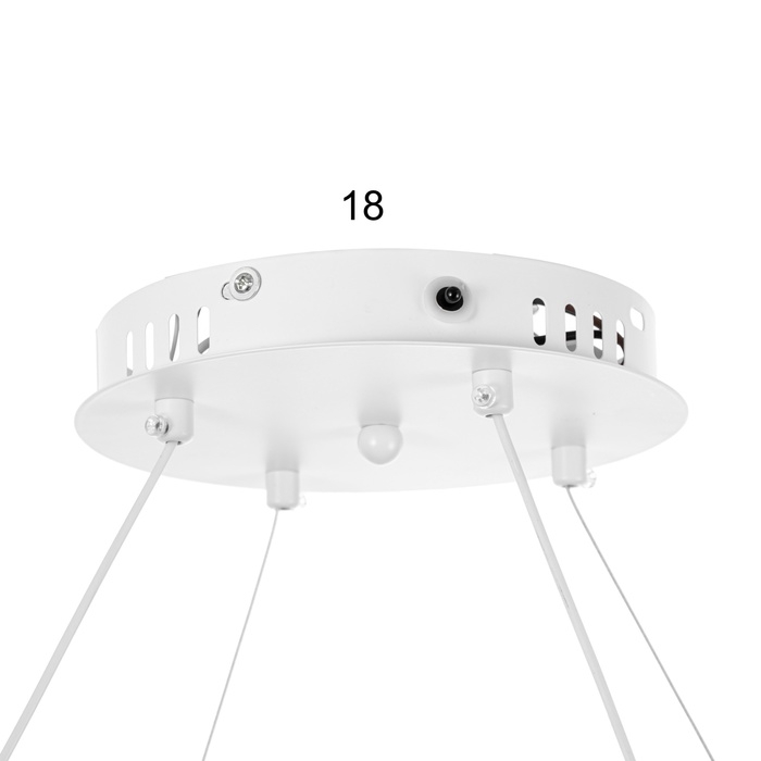 Светильник с ПДУ Светильник с ПДУ "Роули" LED 190Вт 3000-6000К белый 56х56х13-110 см