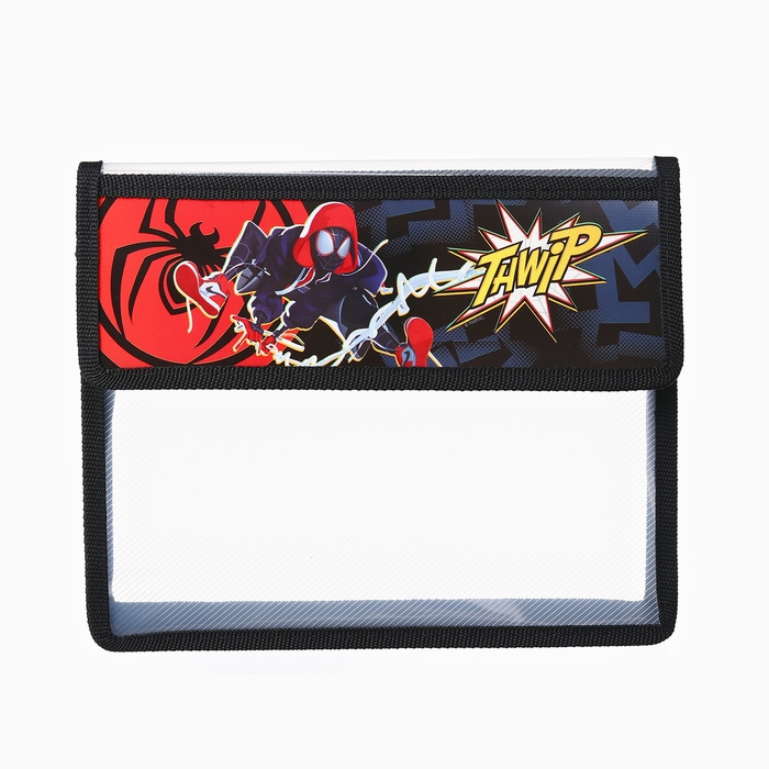 Папка для тетрадей А5, пластик, на липучке, Человек-паук Папка для тетрадей А5, пластик, на липучке, Человек-паук