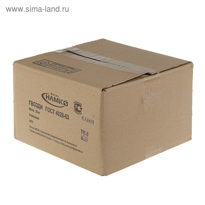 Гвозди ТУНДРА krep, строительные, без покрытия, 3х70 мм, 25 кг Гвозди ТУНДРА krep, строительные, без покрытия, 3х70 мм, 25 кг