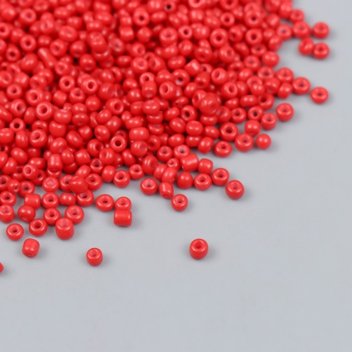 Бисер стекло 12/0  Бисер стекло 12/0 "Красный" яркий 450 гр