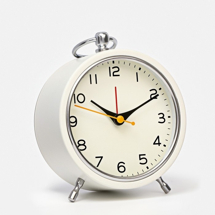 Часы - будильник настольные Часы - будильник настольные "Снежный", с подсветкой, d-11 см