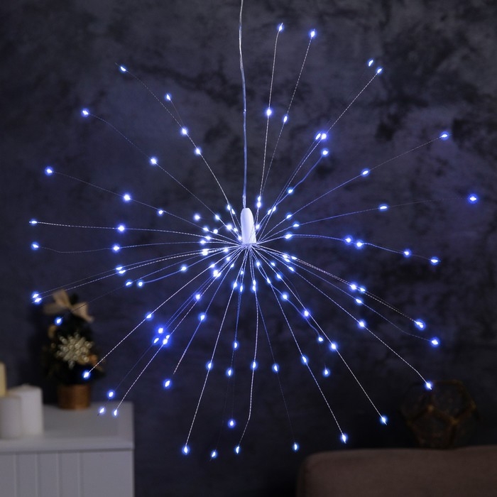 Фигура светодиодная  Фигура светодиодная "Салют", ААx4 (не в компл.), 120 LED, БЕЛЫЙ