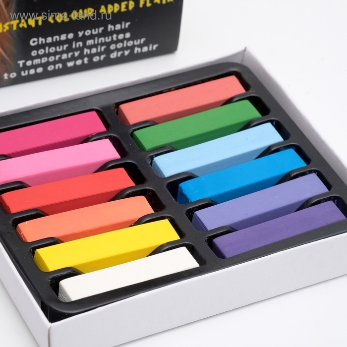 Мелки для волос, 12 шт. Мелки для волос, 12 шт.