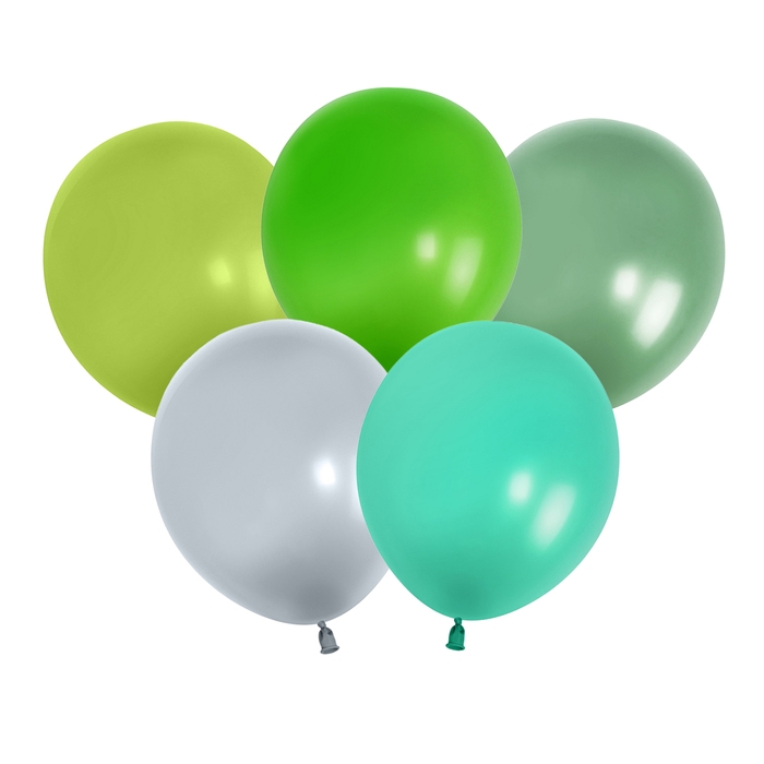 Шар латексный 5" &laquo;Травяной&raquo;, набор 25 шт., МИКС