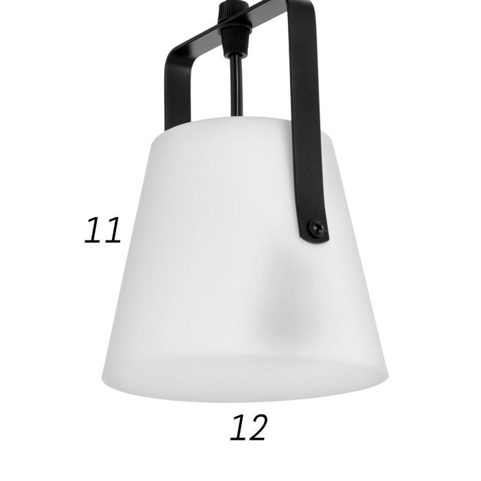 Светильник ЭкономСвет подвесной Нэнси 3х25Вт Е27 черный 33х33х20(75)см