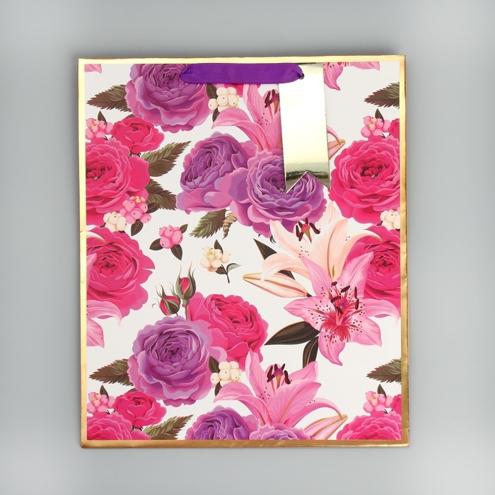 Пакет подарочный, упаковка, «Самой нежной», 30.5 х 25.4 х 12.7 см Пакет подарочный, упаковка, «Самой нежной», 30.5 х 25.4 х 12.7 см