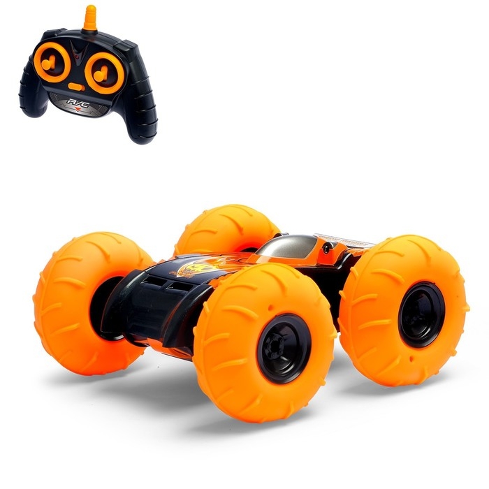 Машина радиоуправляемая «Перевёртыш», с аккумулятором, пневматические колеса, оранжевый Машина радиоуправляемая «Перевёртыш», с аккумулятором, пневматические колеса, оранжевый