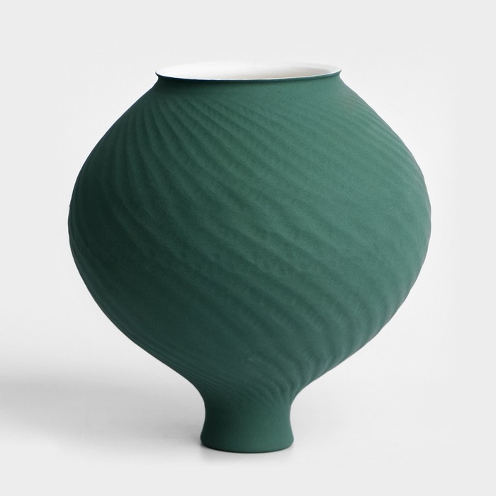 Ваза для цветов декоративная &laquo;Толедо&raquo; цвет нефритовый 20 х 14 х 14 см